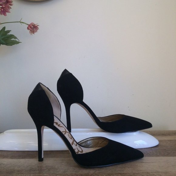 SAM EDELMAN Telsa D'Orsay Suede Pumps, 10.5 - Picture 2 of 10
